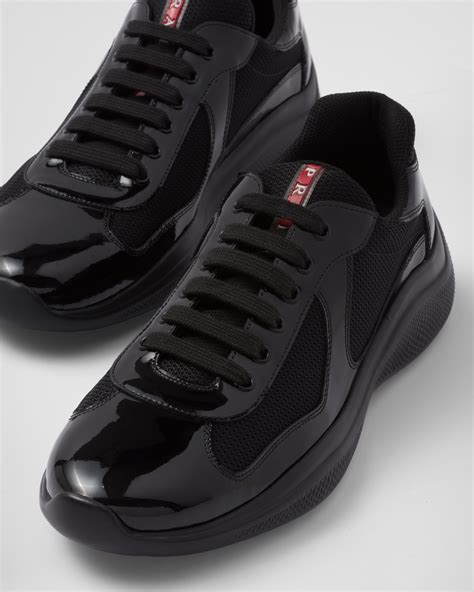 cheap black prada sneakers|prada women sneaker size 9.